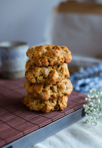 4 × Kinako, Pecan and Belgian Caramel Chocolate Cookies sancha
